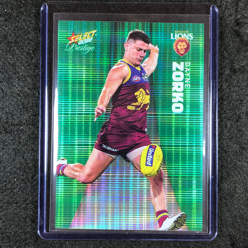2022 Select AFL Prestige DAYNE ZORKO Green 18/60 #19