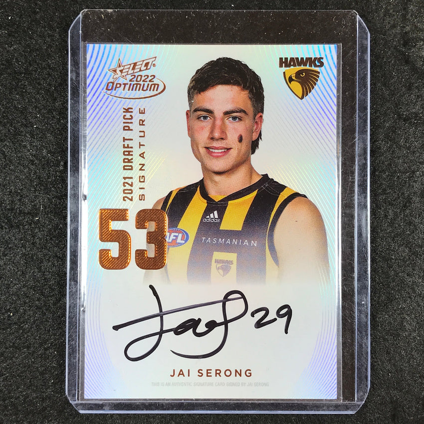 2022 Select AFL Optimum JAI SERONG 2021 Draft Pick Signature Copper 103/170 #53