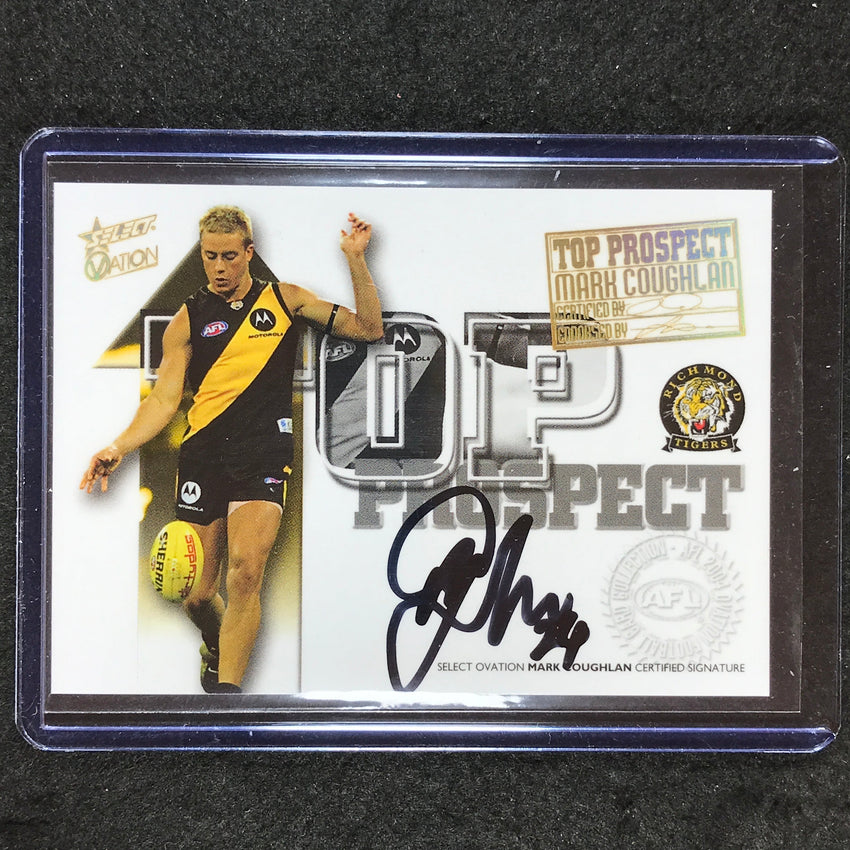 2004 Select AFL Ovation MARK COUGHLAN Top Prospect Signature Auto #11
