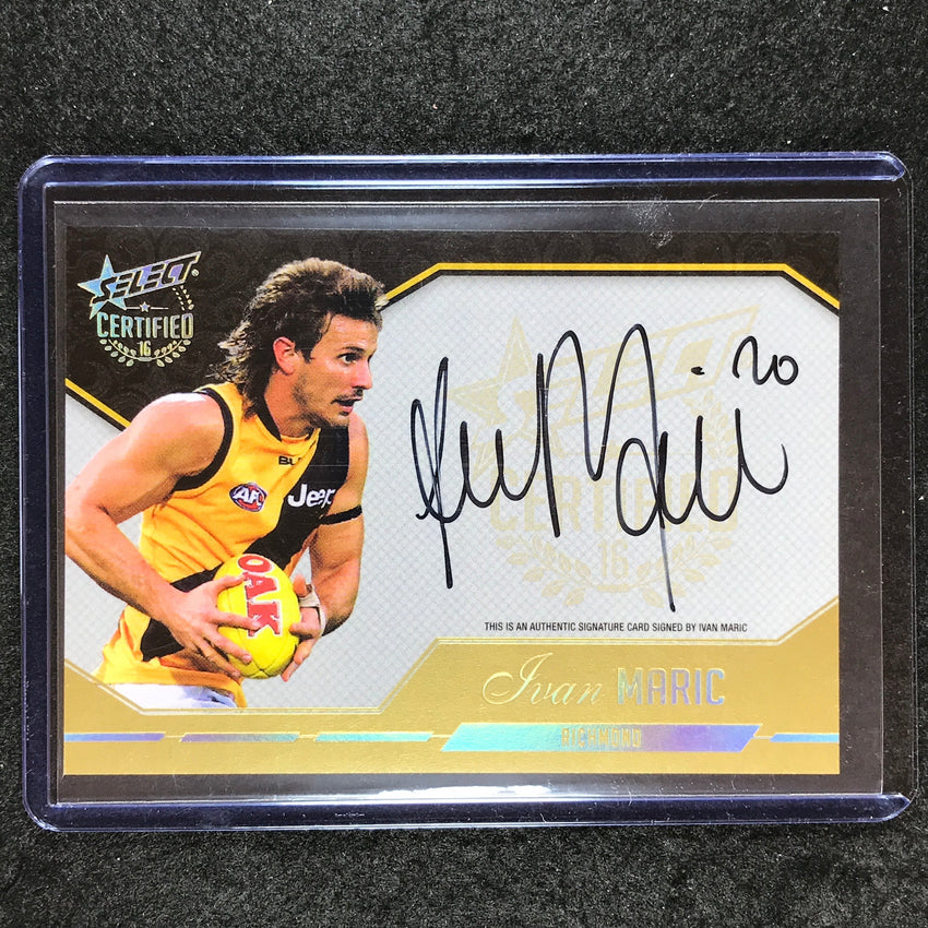 2016 Select AFL Certified IVAN MARIC Certified Signature Auto 71/240 #28