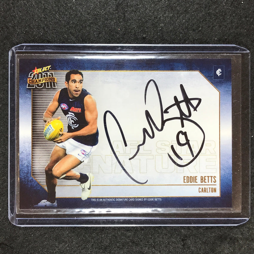 2011 Select AFL Champions EDDIE BETTS Star Signature Auto 123/800 #2