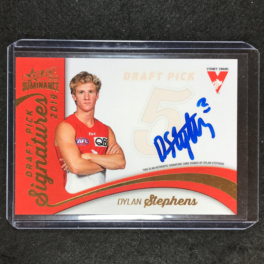 2020 Select AFL Dominance DYLAN STEPHENS 2019 Draft Pick Signature 12/175 #16