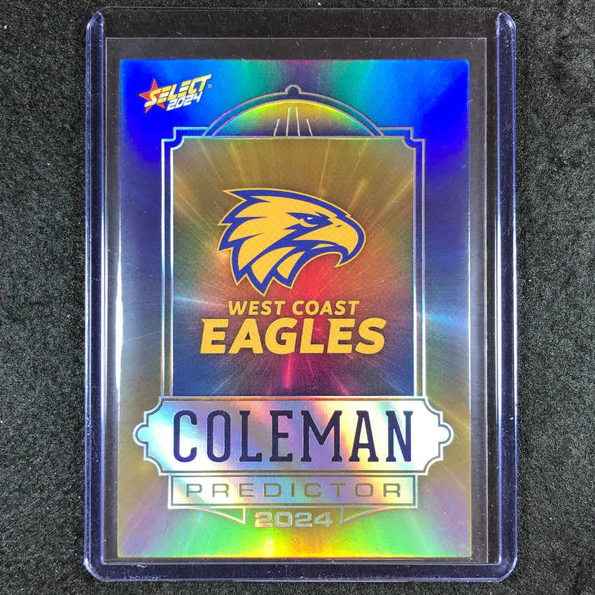 2024 Select AFL Footy Stars WEST COAST 2024 Coleman Predictor Platinum 33/60 #17