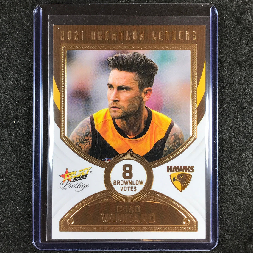 2022 Select AFL Footy Stars Prestige CHAD WINGARD Brownlow Leaders 11/80 #BL30