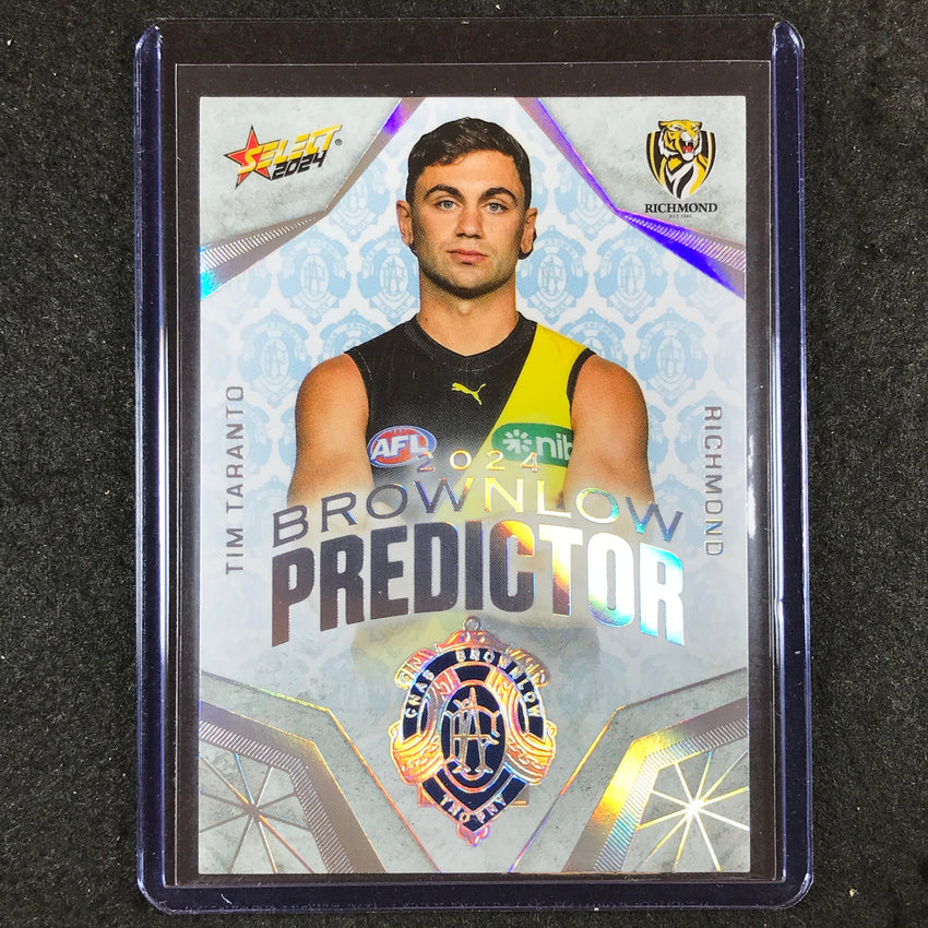2024 Select Footy Stars TIM TARANTO 2024 Brownlow Predictor Platinum 55/60 #27