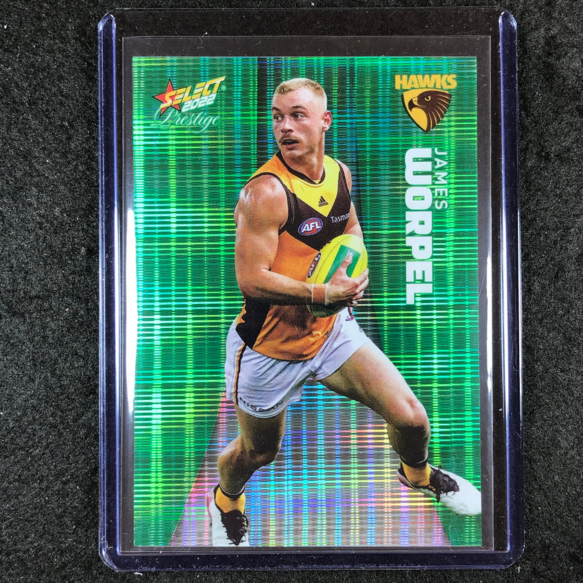 2022 Select AFL Prestige JAMES WORPEL Green 18/60 #91