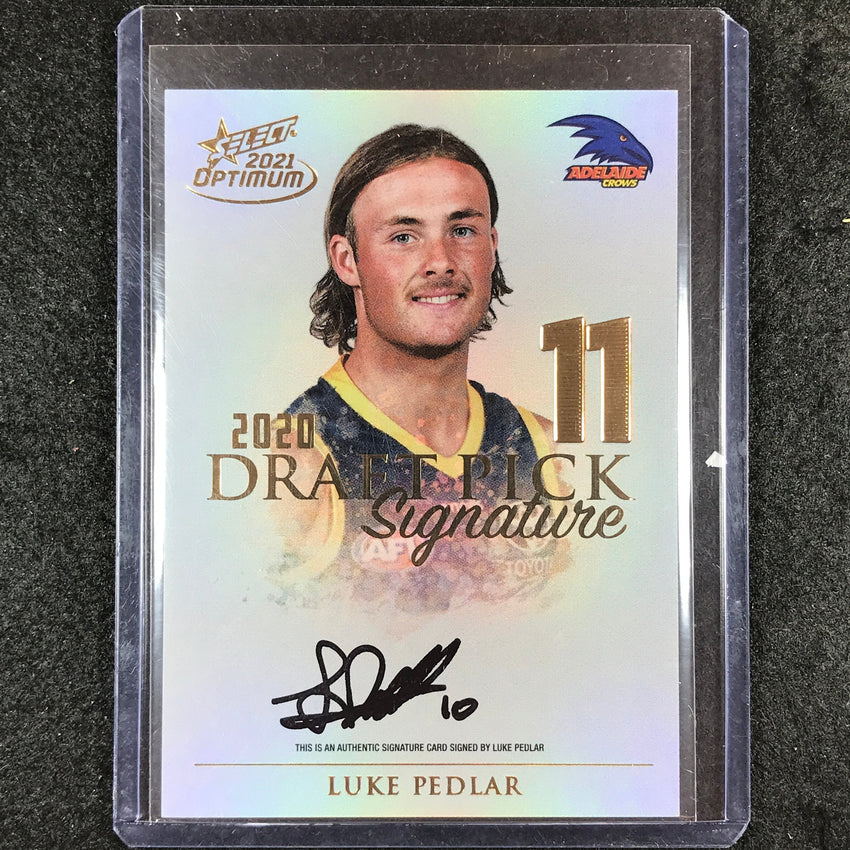 2021 Select AFL Optimum LUKE PEDLAR 2020 Draft Pick Signature Gold 81/85 #11