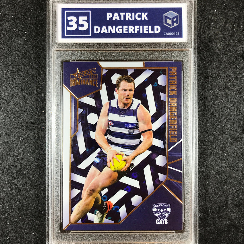 2020 Select AFL Dominance PATRICK DANGERFIELD Holographic 35/350 Slabbed