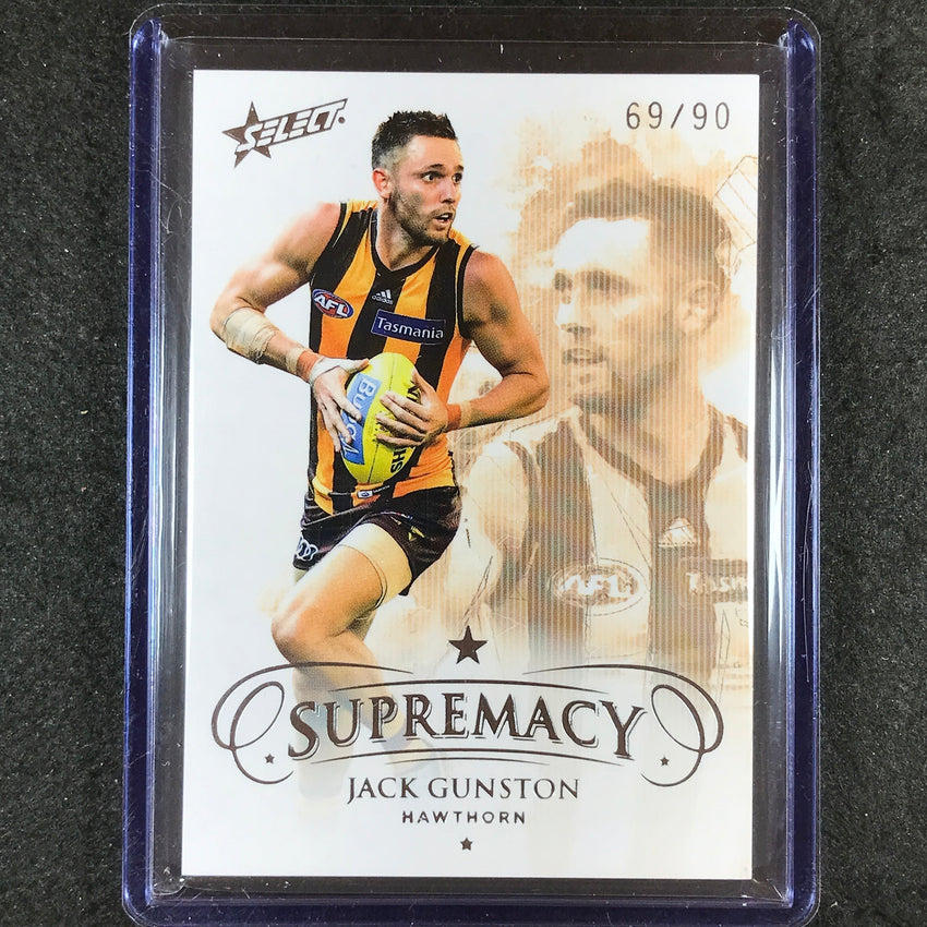2019 Select AFL Supremacy JACK GUNSTON Base 69/90 #56