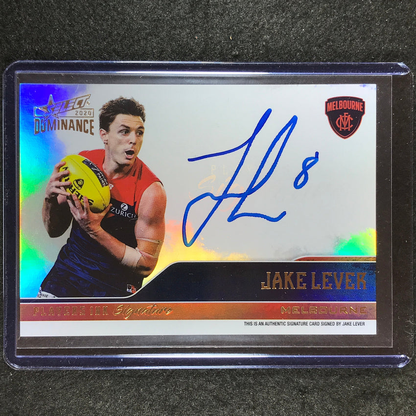 2020 Select AFL Dominance JAKE LEVER Players Ink Signature Auto 155/175 #11