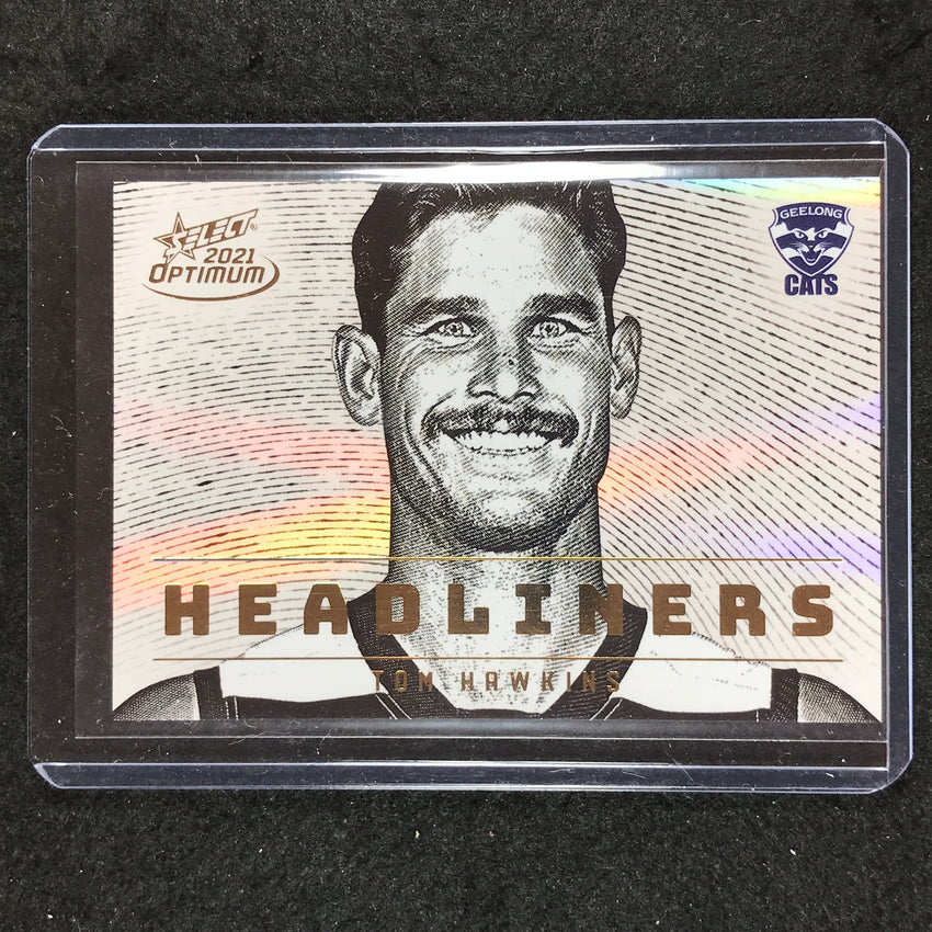 2021 Select AFL Optimum TOM HAWKINS Headliners 2/95 #34