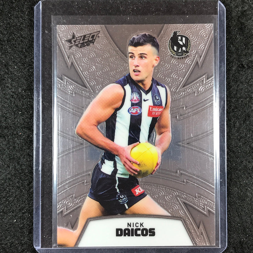 2024 Select AFL Footy Stars NICK DAICOS Luminous Thunderbolt Refractor 70/299