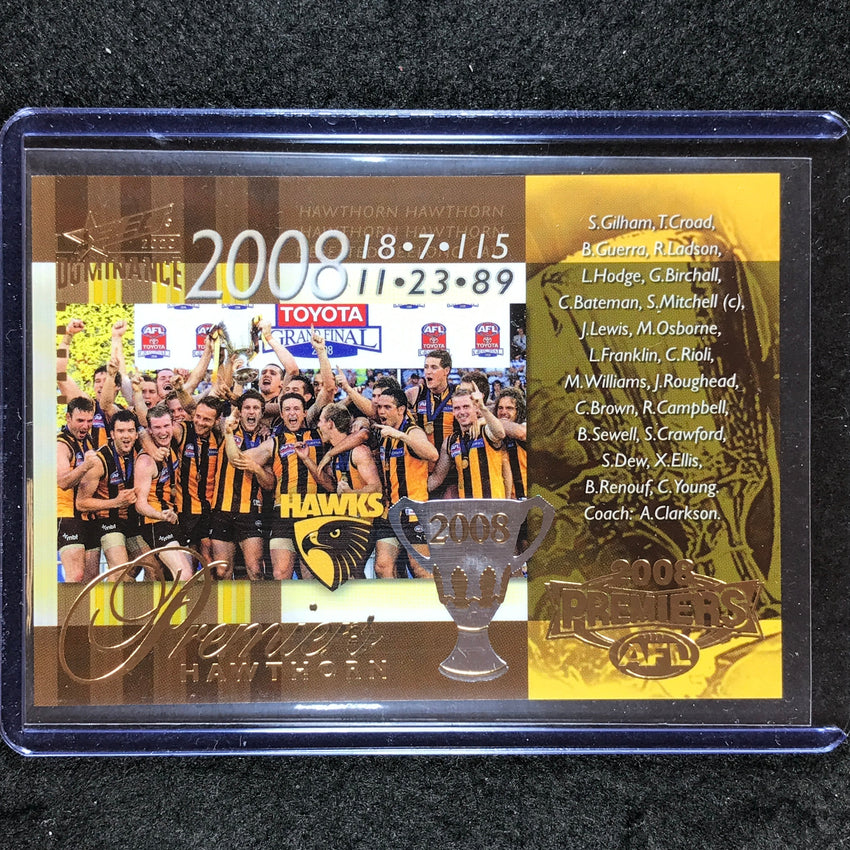 2020 Select AFL Dominance 2008 HAWTHORN AFL Premiership 233/275 #114