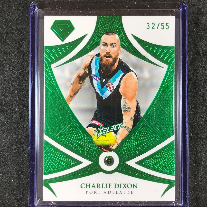 2023 Select AFL GEM CHARLIE DIXON Gem Emerald 32/55 #25