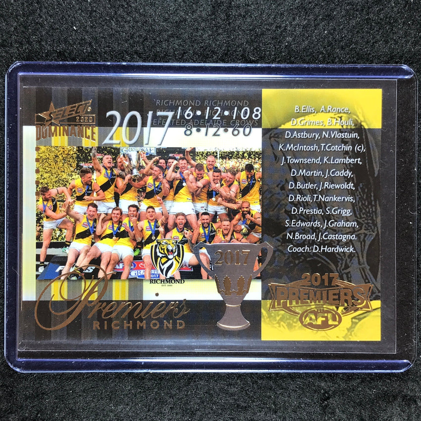 2020 Select AFL Dominance 2017 RICHMOND AFL Premiership 101/275 #123