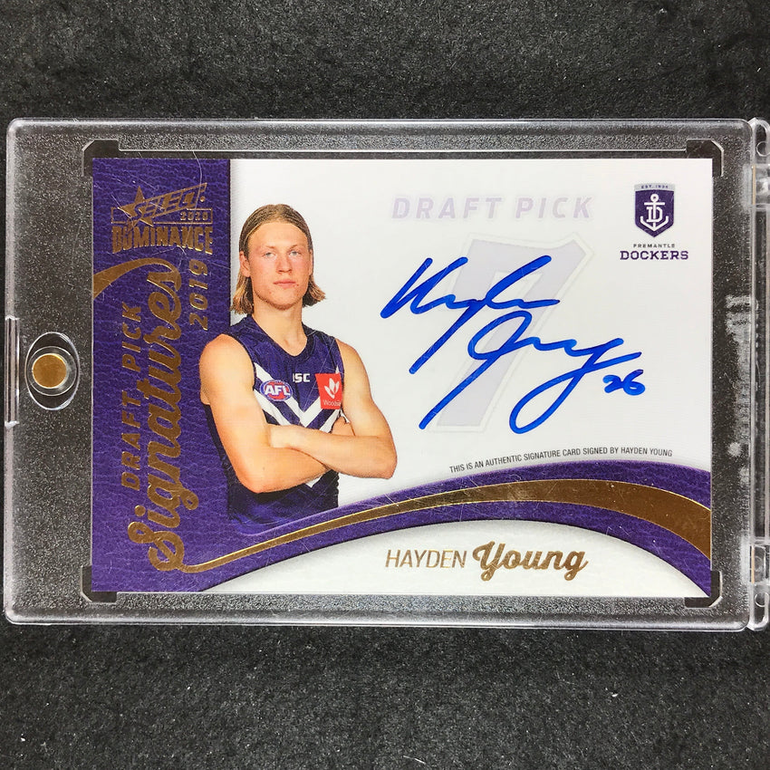 2020 Select AFL Dominance HAYDEN YOUNG 2019 Draft Pick Signature Auto 156/175 #6