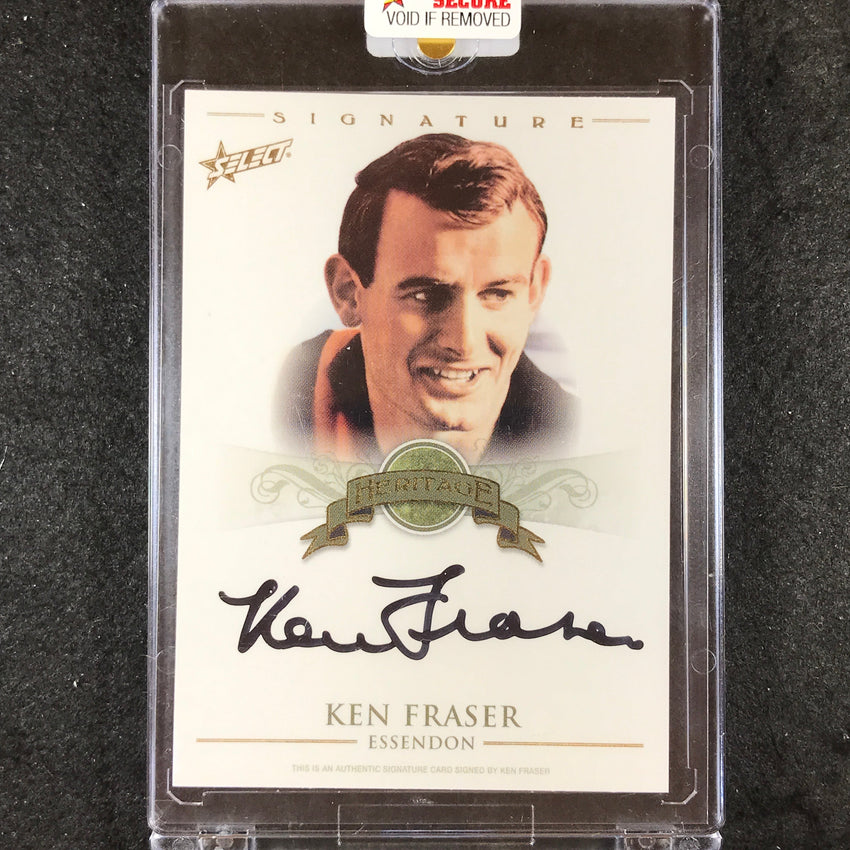 2009 Select AFL Heritage KEN FRASER Heritage Signature Auto 74/100