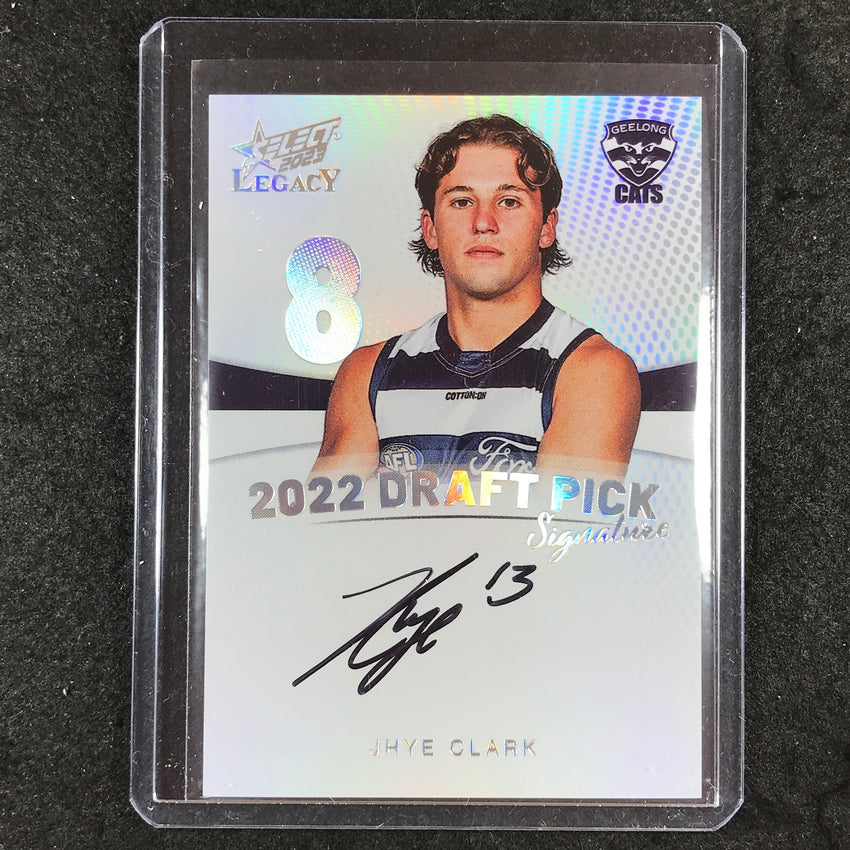 2023 Select AFL Legacy JHYE CLARK 2022 Draft Pick Signature Platinum 40/40 #8