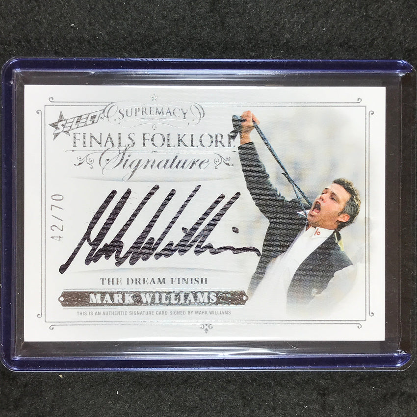 2019 Select AFL Supremacy MARK WILLIAMS Finals Folklore Signature Auto 42/70 #12