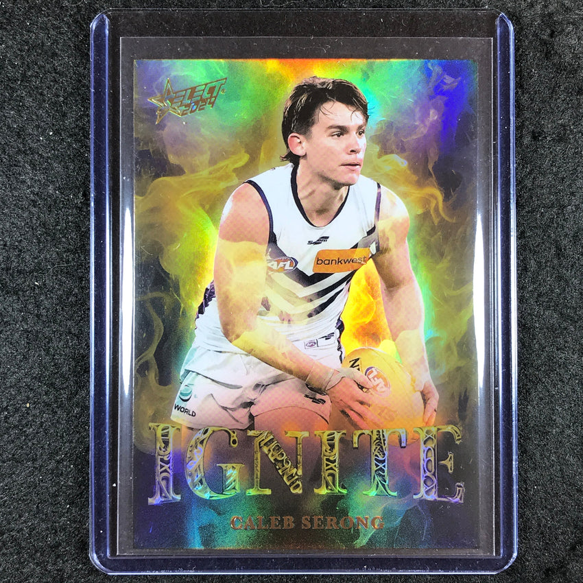 2024 Select AFL Footy Stars CALEB SERONG Ignite Gold 030/125 #IGG24