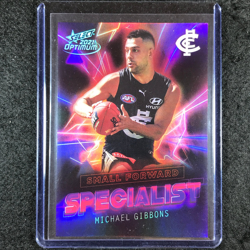 2021 Select AFL Optimum MICHAEL GIBBONS Specialist 56/80 #S15