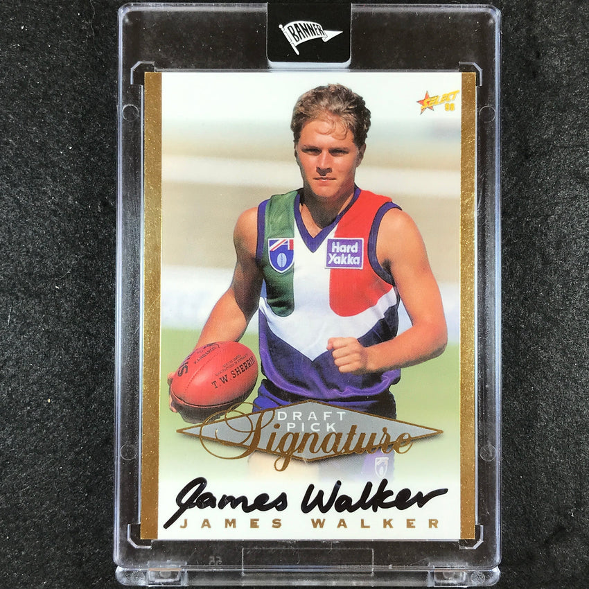 1998 Select AFL JAMES WALKER Draft Pick Signature #SC8