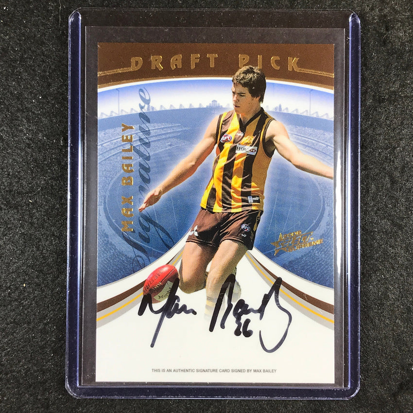 2006 Select AFL Supreme MAX BAILEY Draft Pick Signature 045/275 #DP18