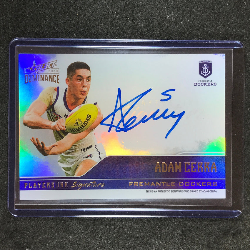 2020 Select AFL Dominance ADAM CERRA Players Ink Signature 057/175 #PIS6