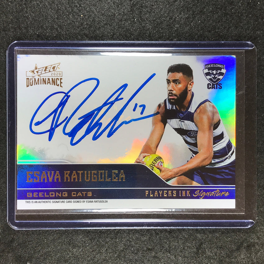 2020 Select AFL Dominance ESAVA RATUGOLEA Players Ink Signature 051/175 #PIS7