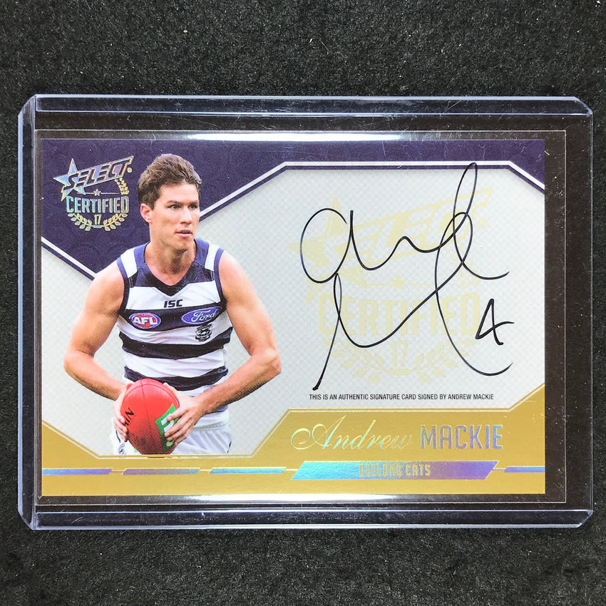 2017 Select AFL Certified ANDREW MACKIE Select Certified Signature 100/240 #13