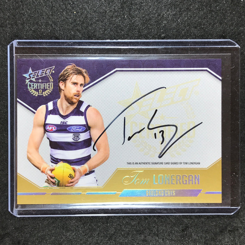 2017 Select AFL Certified TOM LONERGAN Select Certified Signature 229/240 #SCS14