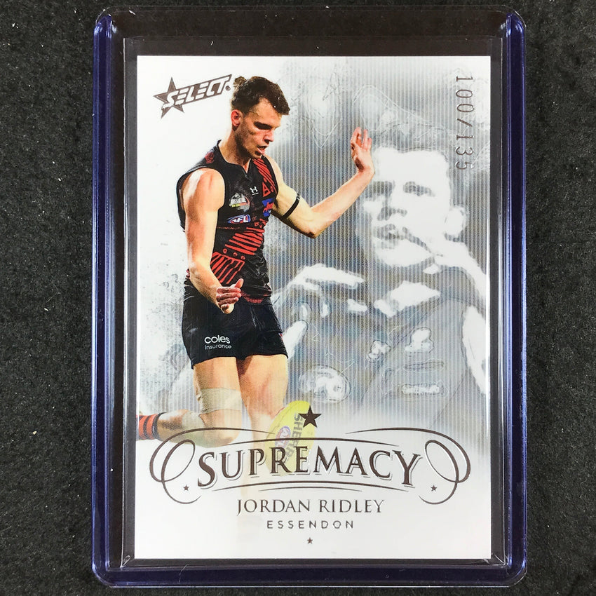 2021 Select AFL Supremacy JORDAN RIDLEY Base 100/135 #29