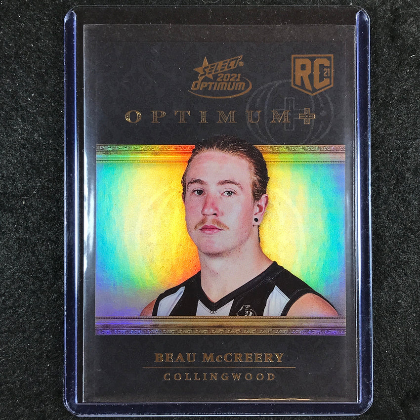 2021 Select AFL Optimum BEAU MCCREERY Optimum+ Plus Parallel Rookie 021/115 #207