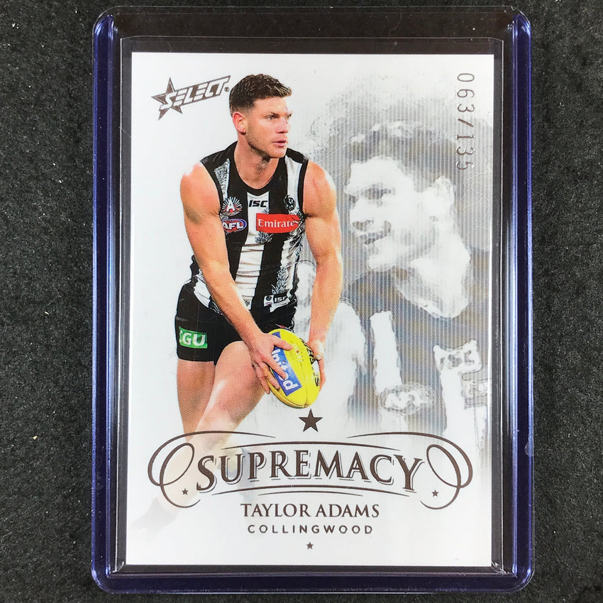2021 Select AFL Supremacy TAYLOR ADAMS Base 63/135 #19