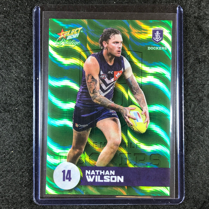 2021 Select AFL Prestige NATHAN WILSON Green 33/60 #55