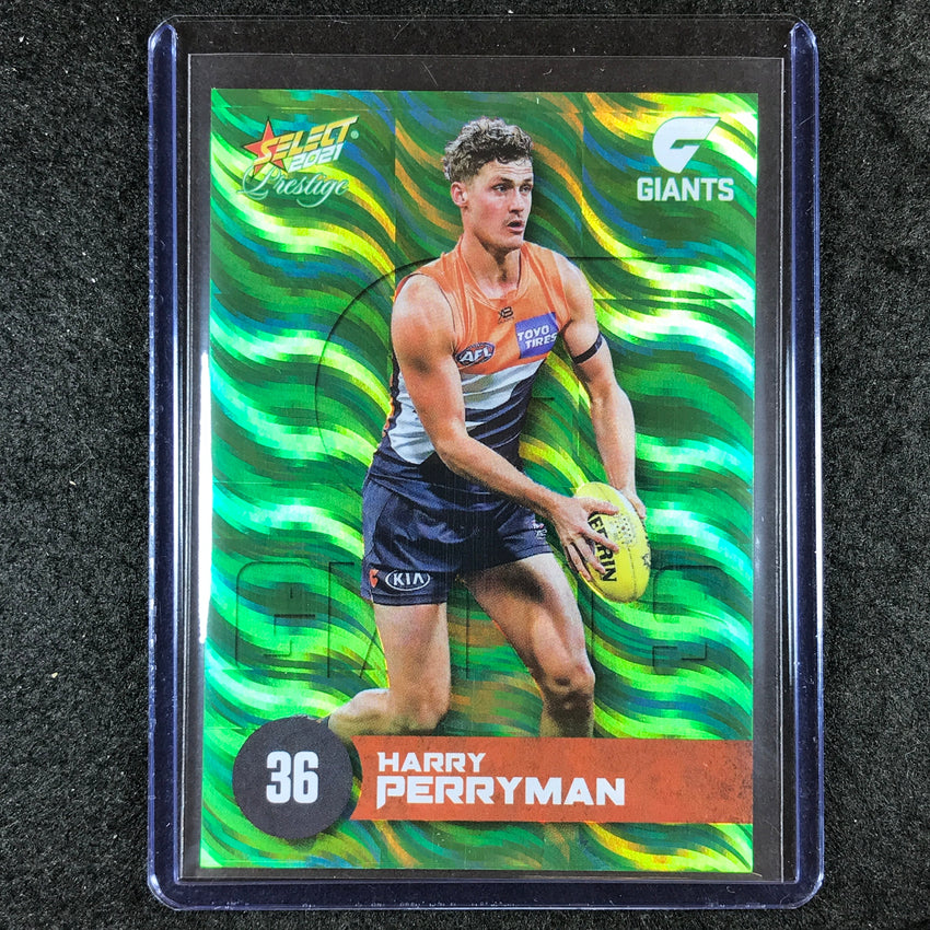 2021 Select AFL Prestige HARRY PERRYMAN Green 23/60 #70