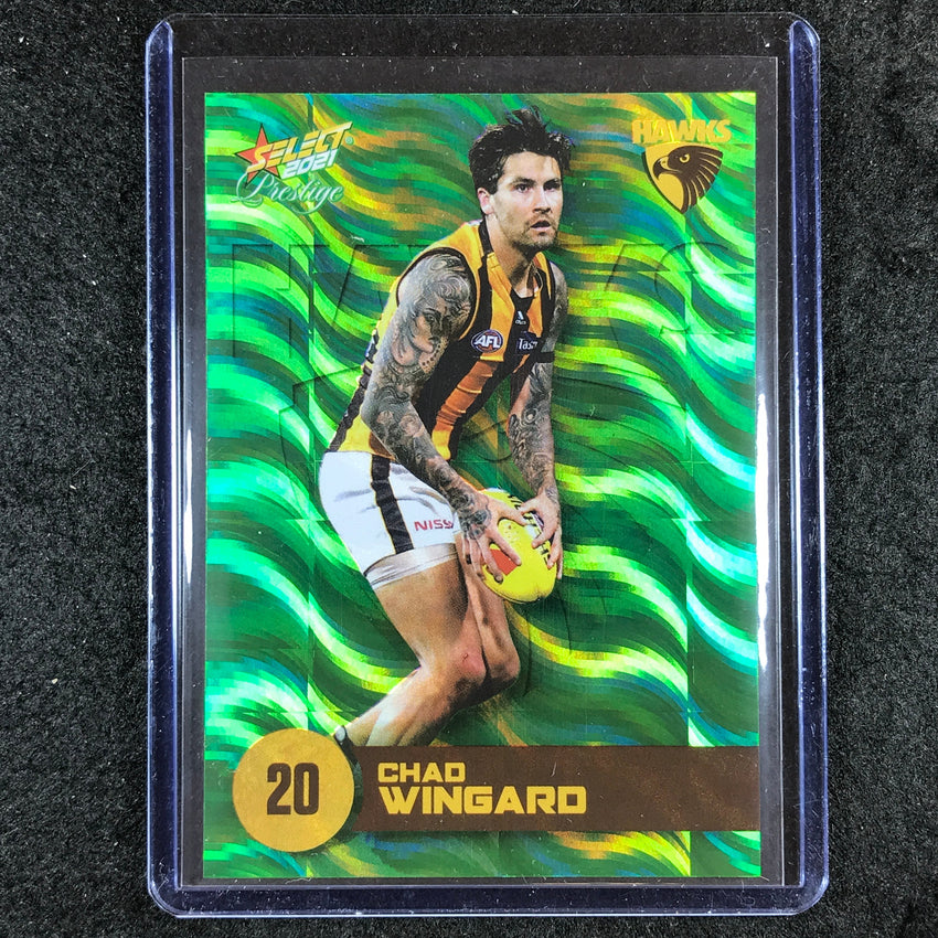 2021 Select AFL Prestige CHAD WINGARD Green 31/60 #90