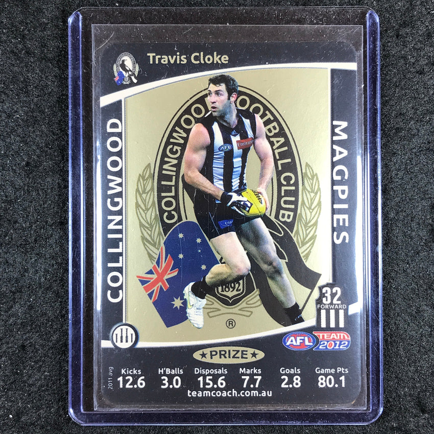 2012 Teamcoach AFL TRAVIS CLOKE Prize