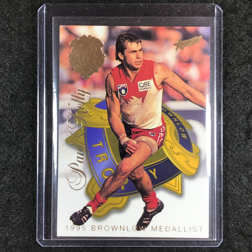 1996 Select AFL Series 1 PAUL KELLY Medal Card - Brownlow Medallist MC1