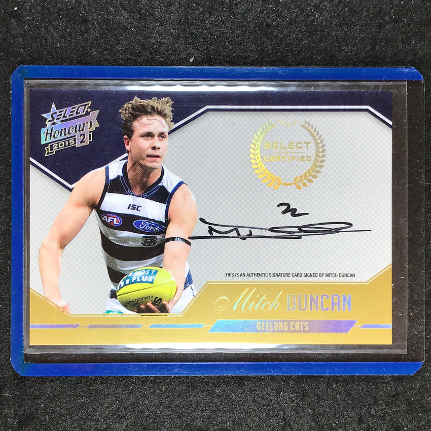 2015 Select AFL Honours 2 MITCH DUNCAN Select Certified Signature 42/400
