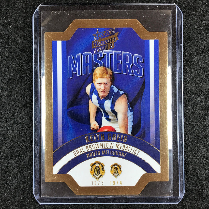 2015 Select AFL Honours 2 KEITH GREIG The Masters Die Cut 299/300