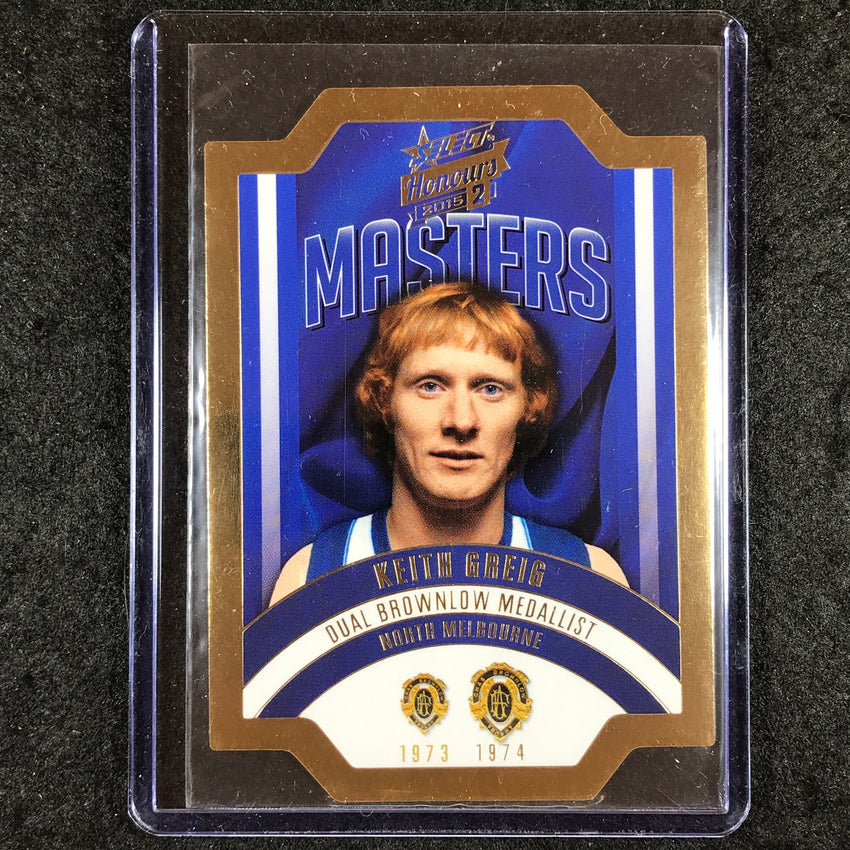 2015 Select AFL Honours 2 KEITH GREIG The Masters Die Cut 19/300