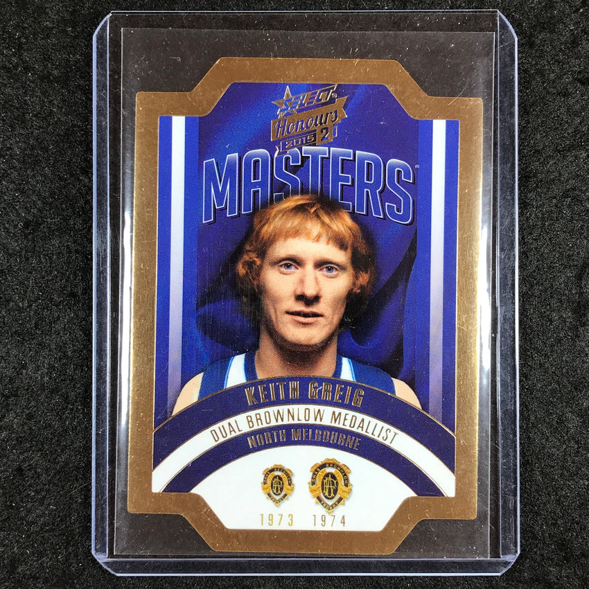 2015 Select AFL Honours 2 KEITH GREIG The Masters Die Cut 003/300