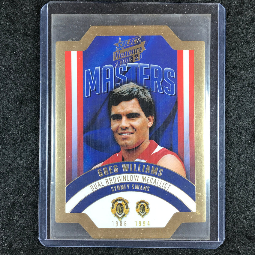 2015 Select AFL Honours 2 GREG WILLIAMS The Masters Die Cut MBM27 86/300