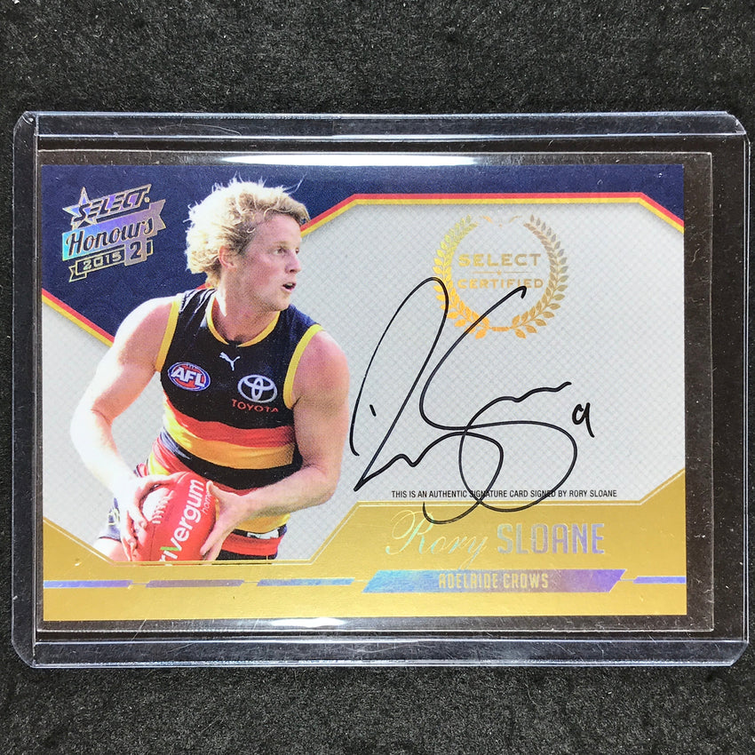 2015 Select AFL Honours 2 RORY SLOANE Select Certified Signature 14/400