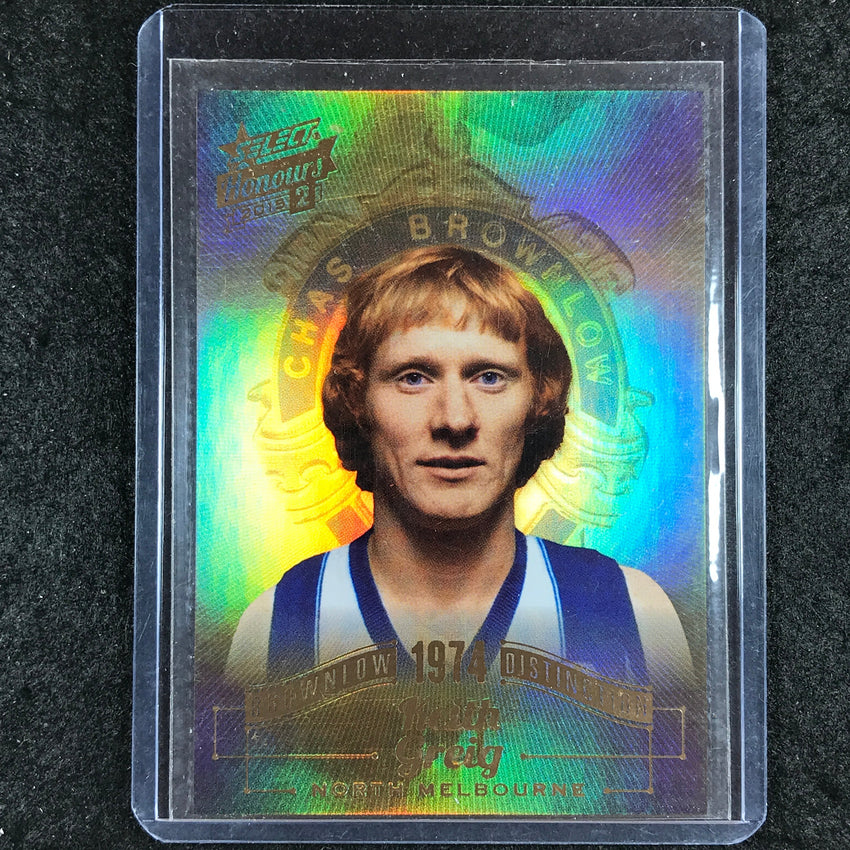 2015 Select AFL Honours 2 KEITH GREIG Brownlow Distinction BD54 53/200