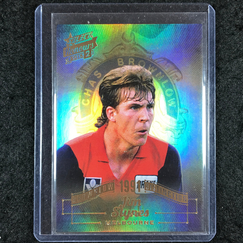 2015 Select AFL Honours 2 JIM STYNES Brownlow Distinction BD74 81/200