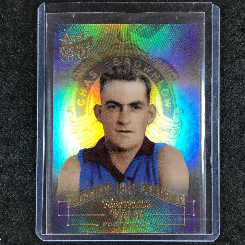 2015 Select AFL Honours 2 NORMAN WARE Brownlow Distinction BD21 133/200
