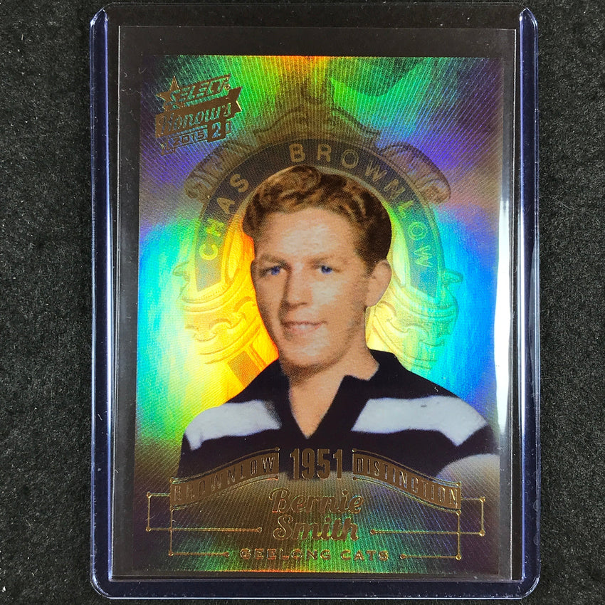 2015 Select AFL Honours 2 BERNIE SMITH Brownlow Distinction BD28 22/200