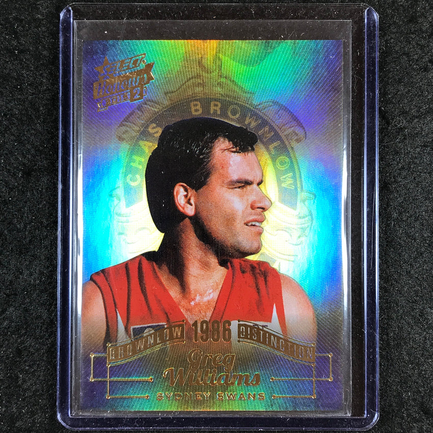 2015 Select AFL Honours 2 GREG WILLIAMS Brownlow Distinction BD68 58/200